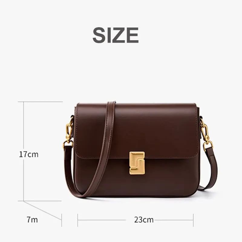 100% Genuine Leather Women's Shoulder Bag High Quality Luxury Designer Crossbody Bags Fashion Cowhide Female Handbags