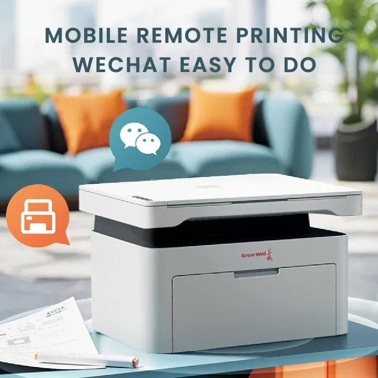 Laser Printer  A4 Monochrome Laser Printer Copier All-in-one Office Home Long Plate Paper Dimensions