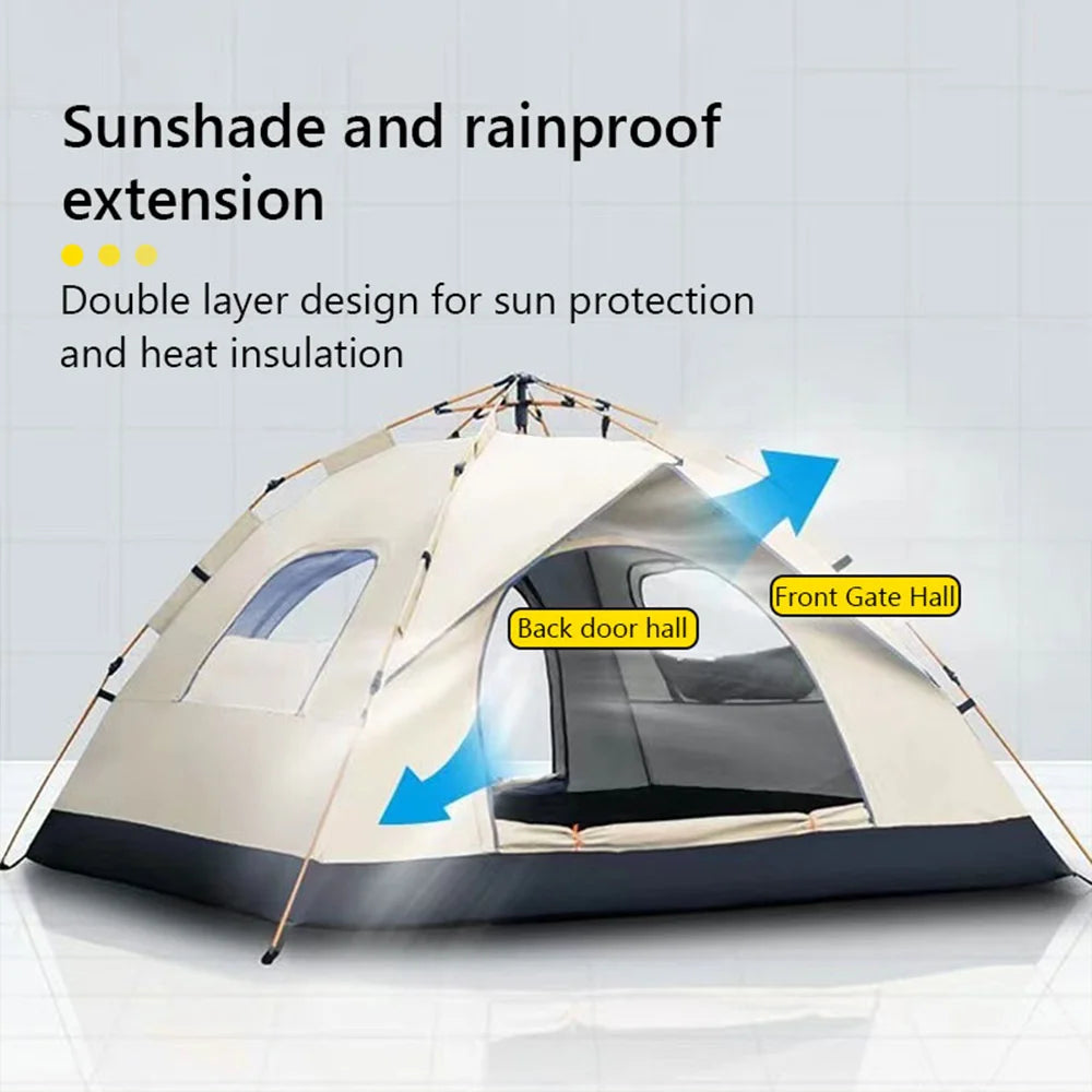 Automatic Quick-opening Tent Outdoor Self-driving Travel Camping Tent Automatic Quick-open Tent Two doors and two windows