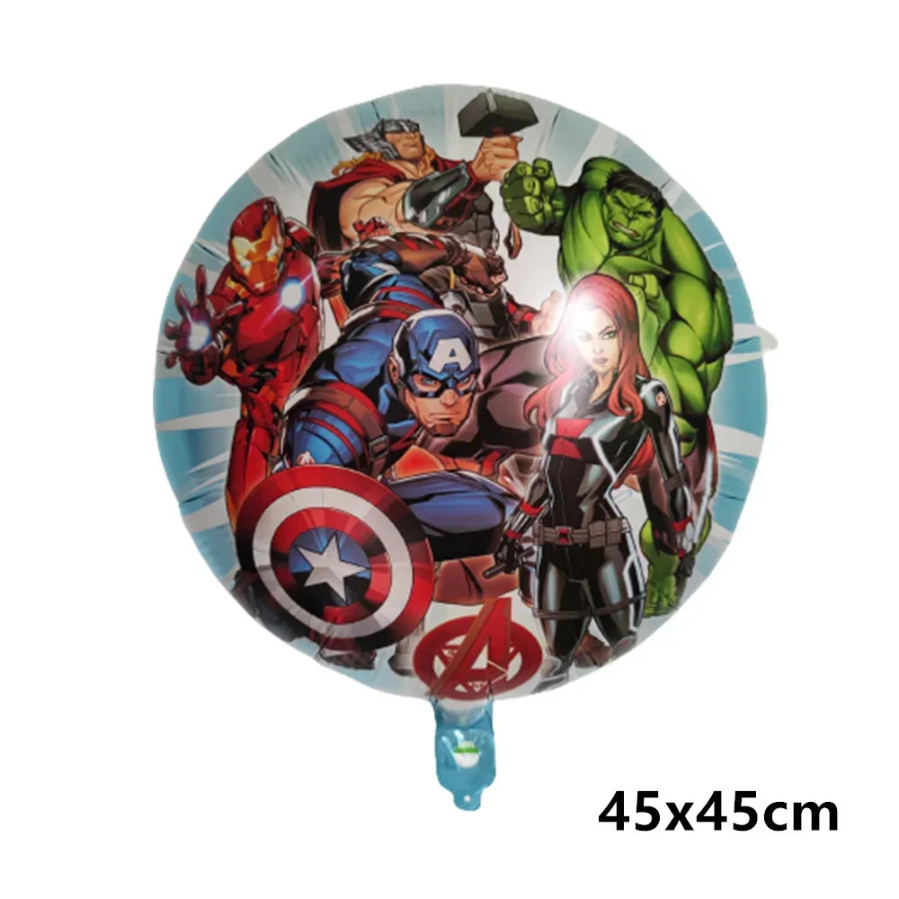 Big 3D Spiderman Balloons For Birthday Iron Man Foil Balloon Hulk Boy Baby Shower Party Decor Superhero Children Tnflatable Toy