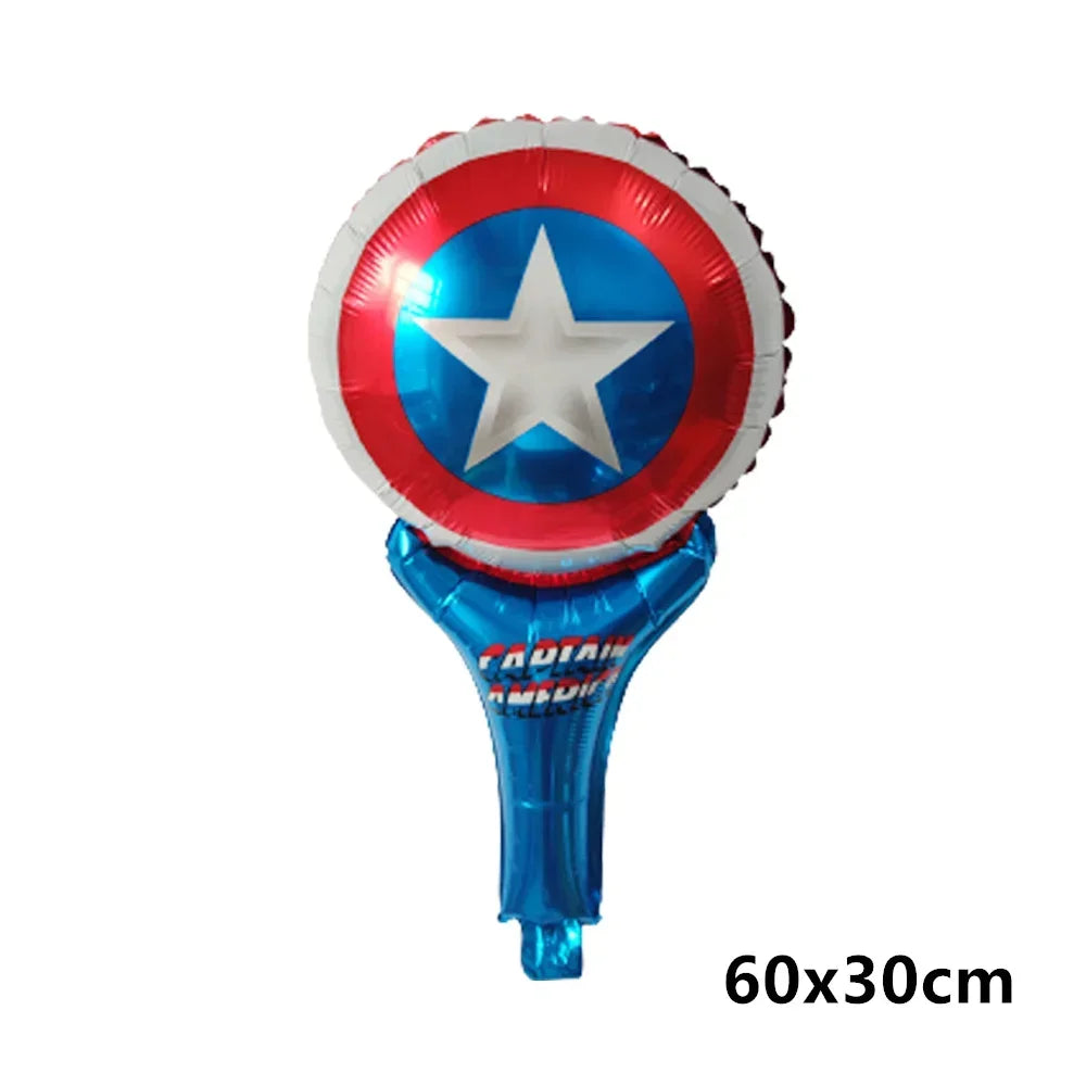 Big 3D Spiderman Balloons For Birthday Iron Man Foil Balloon Hulk Boy Baby Shower Party Decor Superhero Children Tnflatable Toy