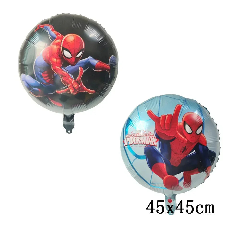 Big 3D Spiderman Balloons For Birthday Iron Man Foil Balloon Hulk Boy Baby Shower Party Decor Superhero Children Tnflatable Toy