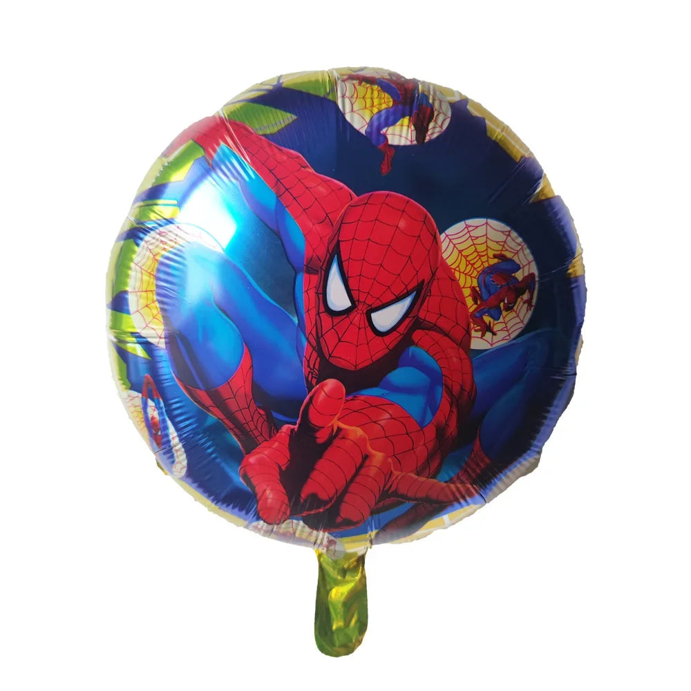 Big 3D Spiderman Balloons For Birthday Iron Man Foil Balloon Hulk Boy Baby Shower Party Decor Superhero Children Tnflatable Toy