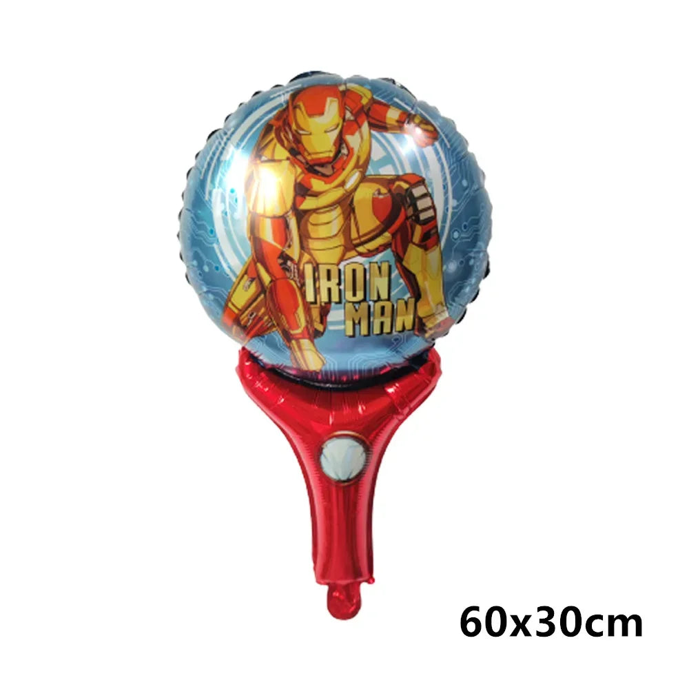 Big 3D Spiderman Balloons For Birthday Iron Man Foil Balloon Hulk Boy Baby Shower Party Decor Superhero Children Tnflatable Toy