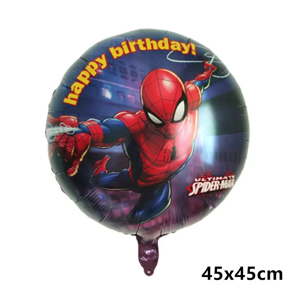 Big 3D Spiderman Balloons For Birthday Iron Man Foil Balloon Hulk Boy Baby Shower Party Decor Superhero Children Tnflatable Toy