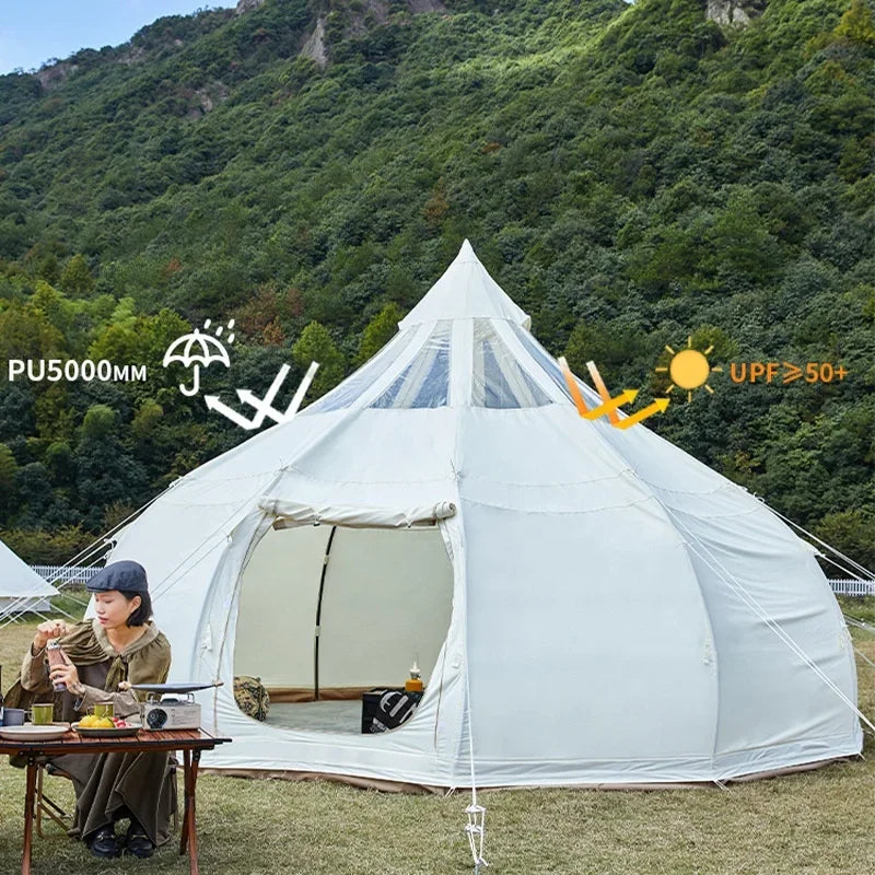 Outdoor Luxury Camping Star Tent Air Dome Tent Glamping Mongolian Yurt Waterproof Sun Protection Four Seasons spherical Tent