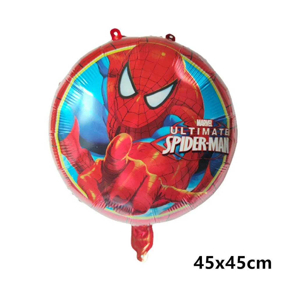 Big 3D Spiderman Balloons For Birthday Iron Man Foil Balloon Hulk Boy Baby Shower Party Decor Superhero Children Tnflatable Toy