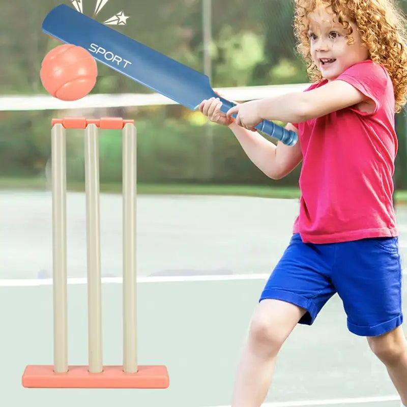 Hockey Stick Toy Garden Playing Sports Cricket Bat With Ball Racket Fun Toys Outdoor Stumps Beach Sports Set For Kids