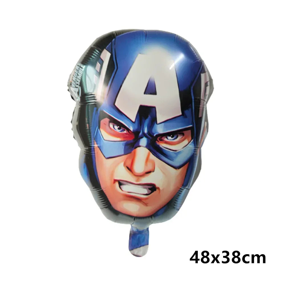 Big 3D Spiderman Balloons For Birthday Iron Man Foil Balloon Hulk Boy Baby Shower Party Decor Superhero Children Tnflatable Toy