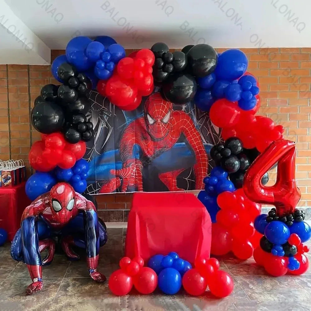 Big 3D Spiderman Balloons For Birthday Iron Man Foil Balloon Hulk Boy Baby Shower Party Decor Superhero Children Tnflatable Toy