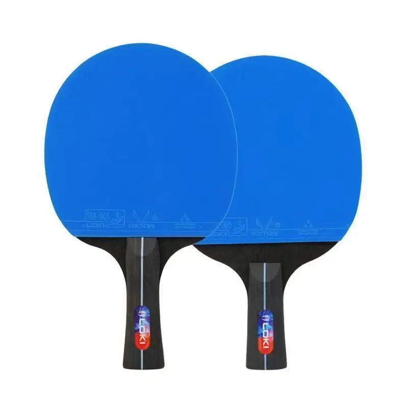 LOKI K5000 Table Tennis Racket Set 2pcs Home Entertainment PingPong Rackets with Blue Color Ping Pong Rubber