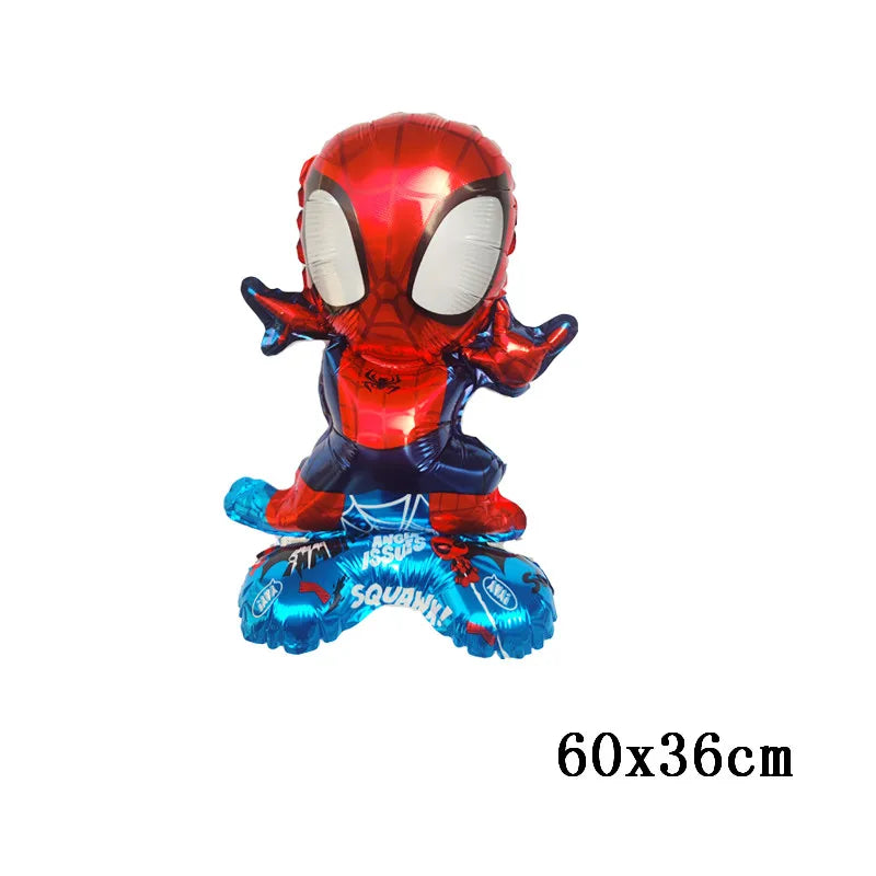 Big 3D Spiderman Balloons For Birthday Iron Man Foil Balloon Hulk Boy Baby Shower Party Decor Superhero Children Tnflatable Toy