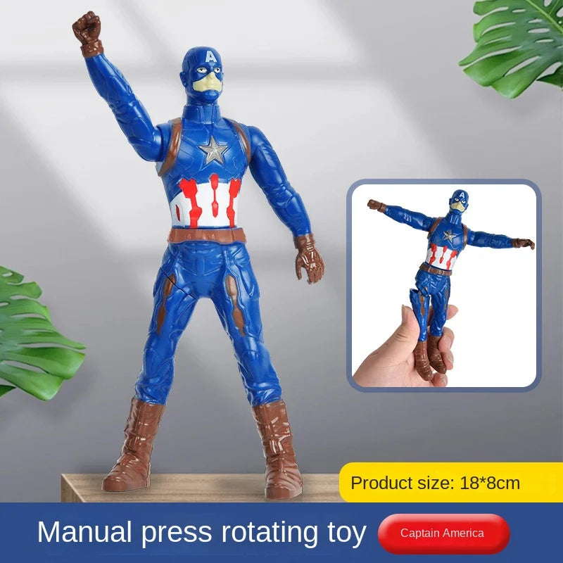 Press and rotate Ultradiga Hulk figurine, Iron Man Spider Man Reunion Birthday Gift, Children's Toy