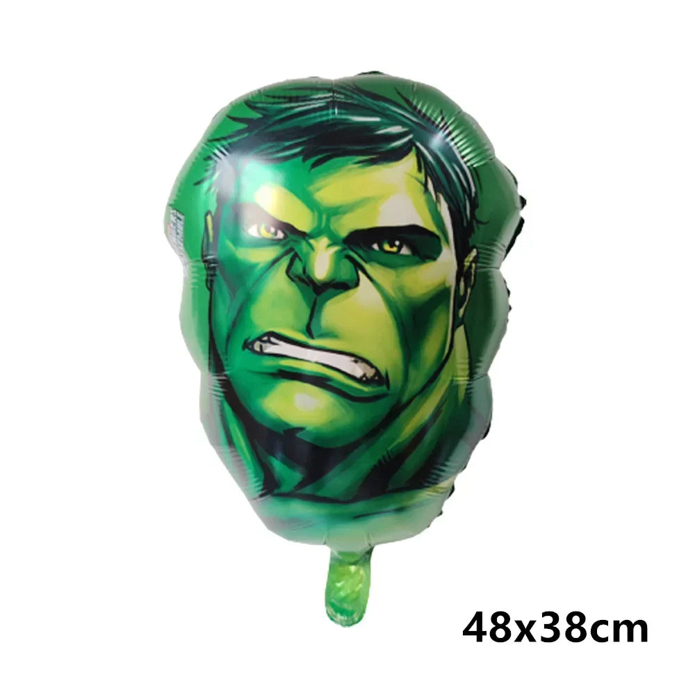 Big 3D Spiderman Balloons For Birthday Iron Man Foil Balloon Hulk Boy Baby Shower Party Decor Superhero Children Tnflatable Toy