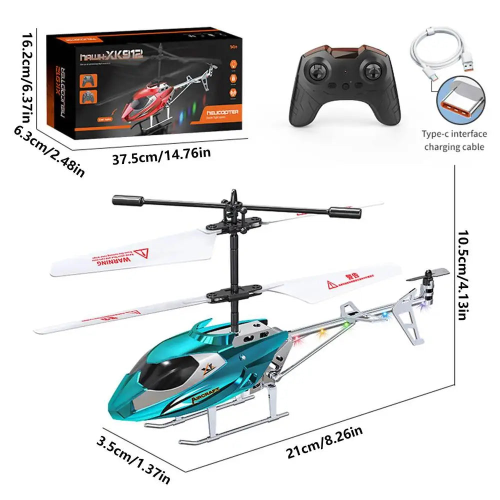 Kids Remote Helicopter With Stable Flight & Easy Control Remote Control Aircraft Flying Kids Toys for Boys Gifts