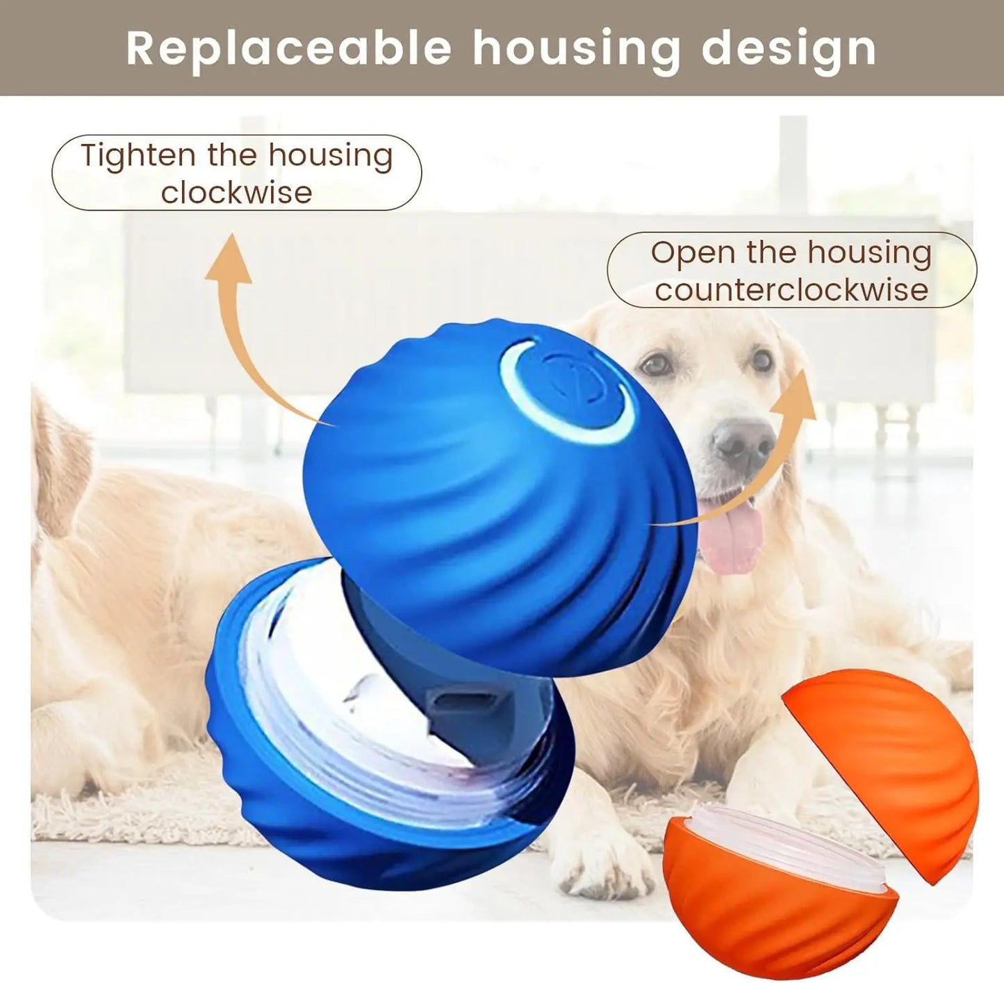 Durable Active Rolling Wicked USB Rechargeable Balls Moving Bouncing Rotating Ball Interactive Pet Toys Dog Balls