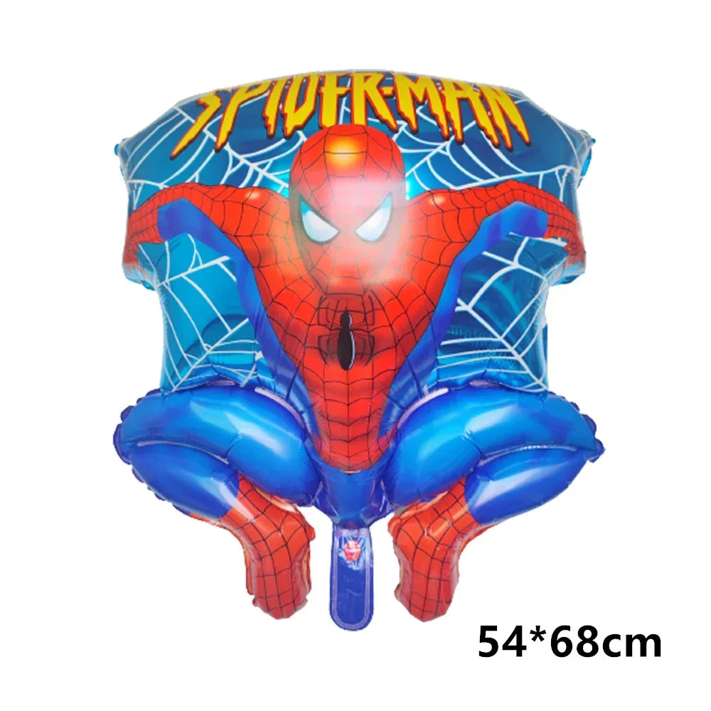 Big 3D Spiderman Balloons For Birthday Iron Man Foil Balloon Hulk Boy Baby Shower Party Decor Superhero Children Tnflatable Toy