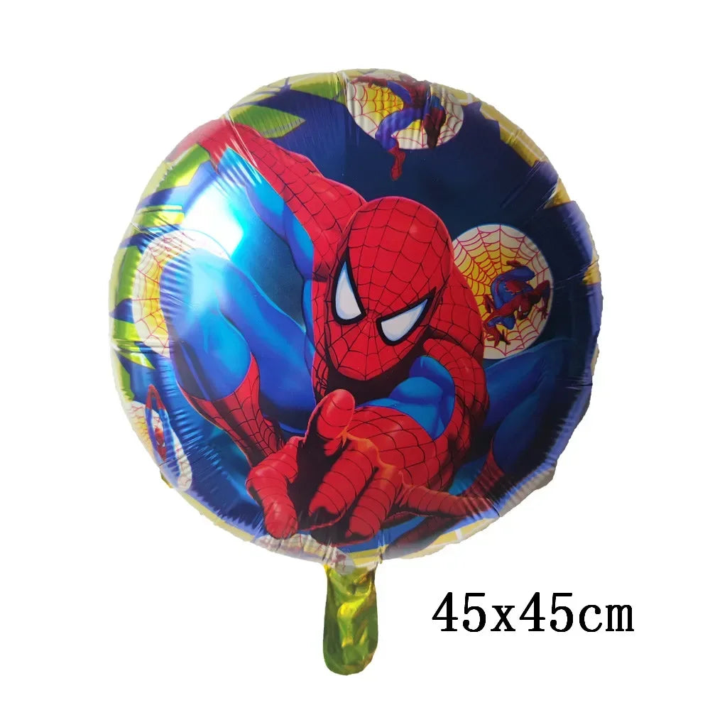 Big 3D Spiderman Balloons For Birthday Iron Man Foil Balloon Hulk Boy Baby Shower Party Decor Superhero Children Tnflatable Toy