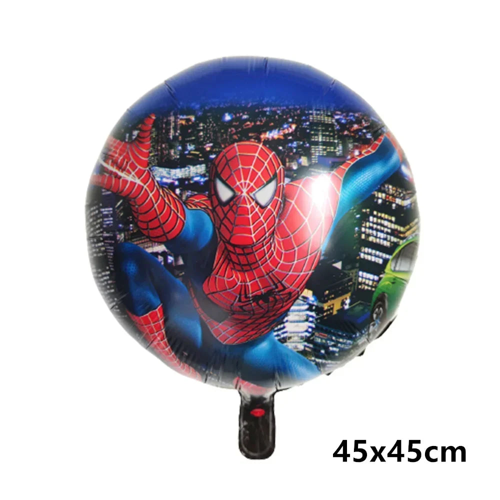 Big 3D Spiderman Balloons For Birthday Iron Man Foil Balloon Hulk Boy Baby Shower Party Decor Superhero Children Tnflatable Toy