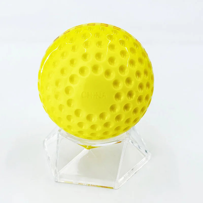 Yellow Cricket Ball with Black Seam, Use for Training, 146g