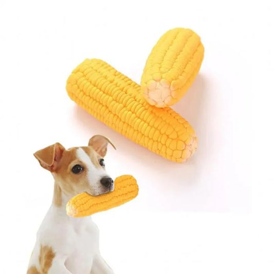 New Pet Toys Squeak Toys Latex Corn shape Puppy Dogs Toy Pet Supplies Training Playing Chewing Dog Toys For Small Dogs