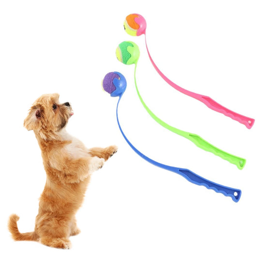 Pet Tennis Ball Launcher Manual Tennis Ball Thrower Outdoor Activities Dog Training Toys Pet Supplies Pet Throwing Stick