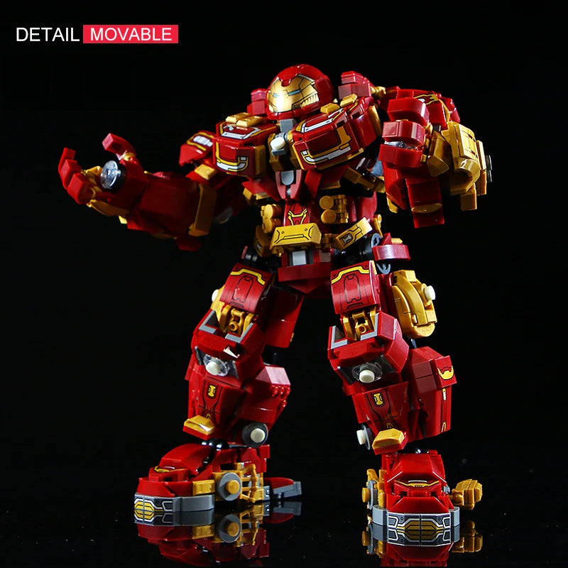 New 2000+Pcs Marvel Toys Building Blocks Avengers Iron Man Superheroes Bricks Model Hulk Buster Mecha Gifts for Boys Adult Kids