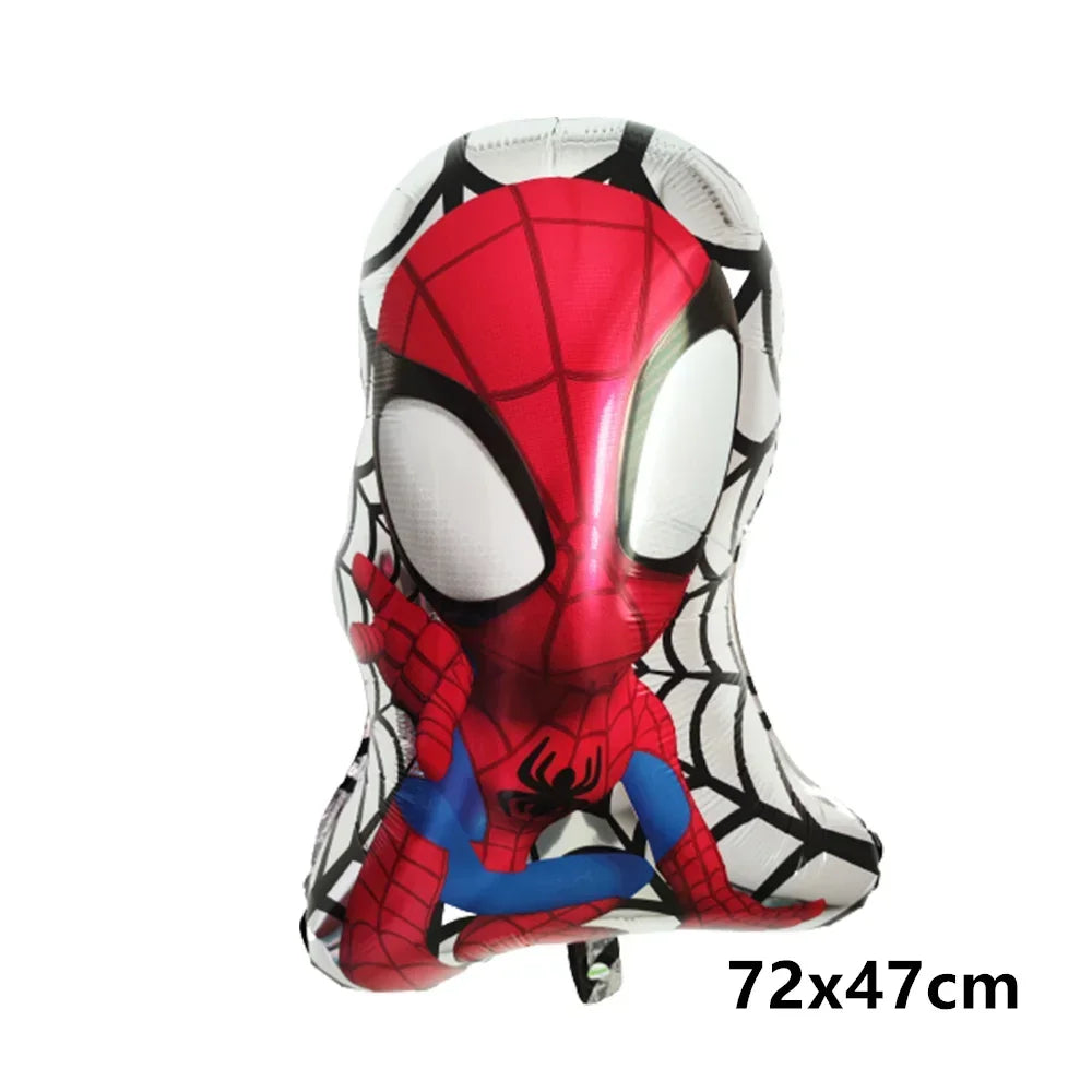 Big 3D Spiderman Balloons For Birthday Iron Man Foil Balloon Hulk Boy Baby Shower Party Decor Superhero Children Tnflatable Toy