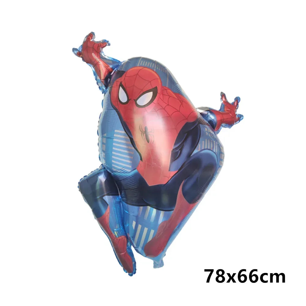 Big 3D Spiderman Balloons For Birthday Iron Man Foil Balloon Hulk Boy Baby Shower Party Decor Superhero Children Tnflatable Toy