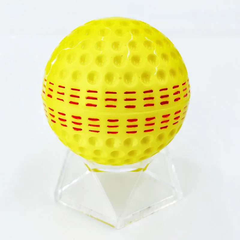 Yellow Cricket Ball with Black Seam, Use for Training, 146g