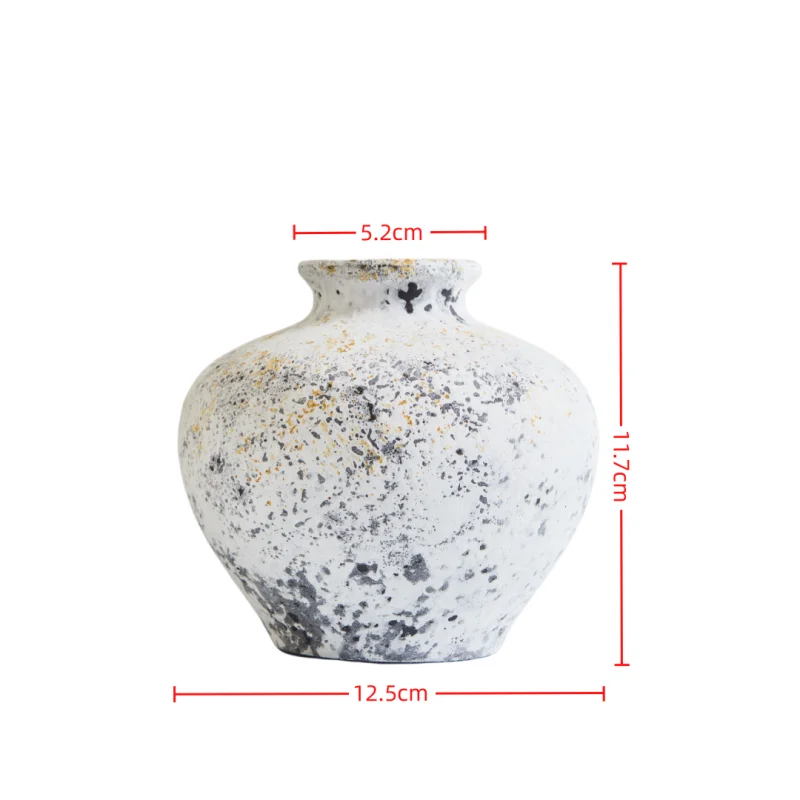 Ceramic Vases Ornaments Nostalgic Handmade Flower Vase For Home Decoration Vase For Dried Flowers Table Decoration