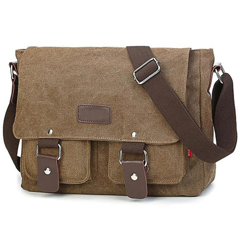 Men's Vintage Canvas Bag Men Casual Crossbody Bag For Men Messenger Bag Man Travel Shoulder Bags Bolsa Masculina High Quality