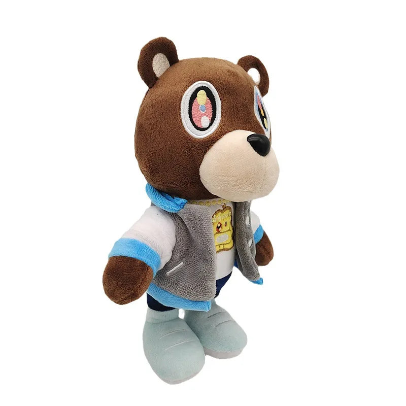 Kawaii Kanye Dropout Bear Teddy Bear Plush Toys Kanye West Graduation Soft Stuffed Home Room Decor Birthday Gift